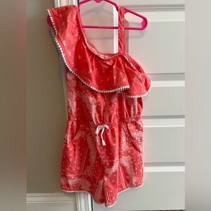 Wonder Nation Red Paisley Romper